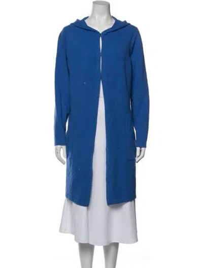 Pre-owned Per Se Wool Jacket In Blue