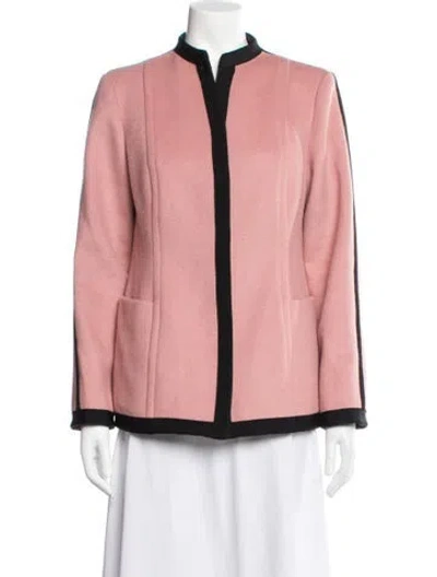 Pre-owned Per Se Wool Jacket In Pink