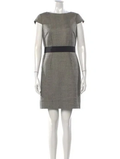 Pre-owned Per Se Wool Knee-length Dress In White