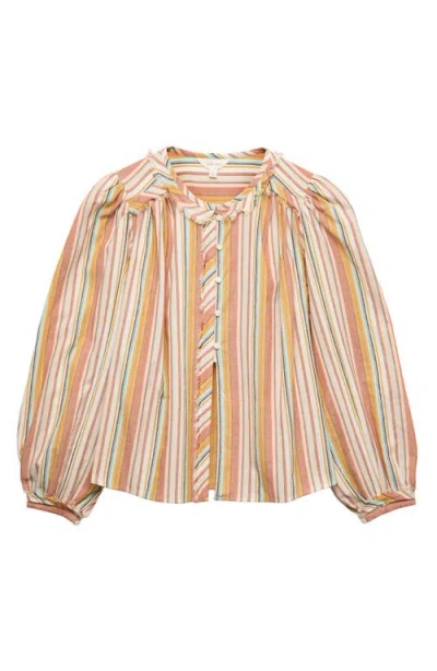 Per Una By M&s Stripe Button-up Shirt In Multi