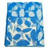 Peraluna Blue Sardine Knitted Sunbed Cover, Pure Cotton In Blue