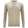 Peraluna Men's Brown Basic Crew Neck Knitwear Pullover - Beige In Brown