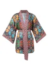 Peraluna Ladybug Short Satin Kimono