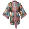 Peraluna Ladybug Short Satin Kimono