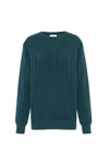 Peraluna Men's Blue Zacha V-neck Waffle Knit Pullover In Turquoise In Blue