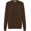 Peraluna Men's Mateo V-neck Pullover In Brown In Brown