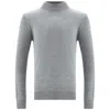 Peraluna Men's Mock Neck Basic Knitwear Pullover - Grey In Grey
