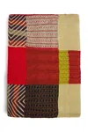 Peraluna Patchwork Design Knitwear Double Blanket With Liner