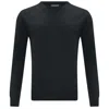 Peraluna V Neck Basic Knitwear Men's Pullover - Dark Grey In Grey
