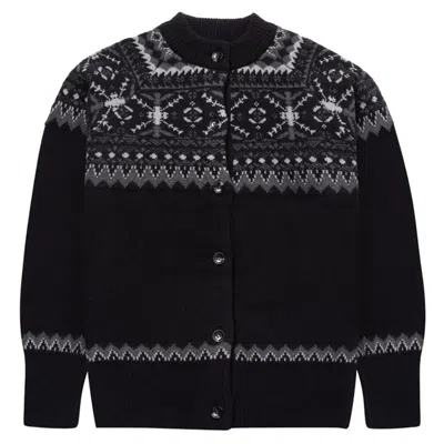 Peraluna Women's Aisling O-neck Cardigan In Black