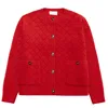 Peraluna Women's Alba Jacket Diamond Patterned  In Red In Red