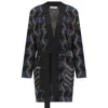 Peraluna Women's April Jacquard Patterned Knit  Cardigan - Multicolor