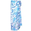 Peraluna Women's Azul Chiffon Sarong In Blue In Blue