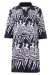 Peraluna Women's Beach Girls Fine Knit Dress In Anthracite - White In White