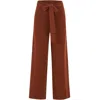 Peraluna Women's Bell Bottom Knit Trousers - Brown In Brown