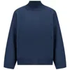 Peraluna Women's Blue Macumba Funnel Neck Wide Sleeve Pullover - Indigo In Blue