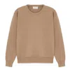 Peraluna Women's Brown Cleo Plain Knit Loose Fit Jumper In Camel