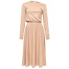 Peraluna Women's Brown Mayfair Knit Dress In Camel In Brown