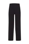 Peraluna Women's Cashmere Blend Straight-cut Knit Trousers -  Black In Black