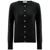 Peraluna Women's Classic Basic O-neck Knitwear Cardigan - Black In Black