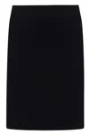Peraluna Women's Eva Elastic Waist Knit Mini Skirt  - Black In Black