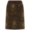 Peraluna Women's Fiori Flower Pattern Knitwear Mini Skirt - Multicolour