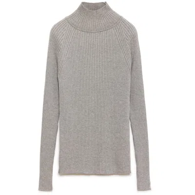 Peraluna Women's Grey Briar Slim Fit Knit Jumper