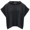 Peraluna Women's Grey Hope Hooded Sleeveless Poncho In Antrasit In Grey