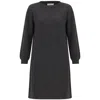 Peraluna Women's Grey Lucia Subtle Lurex Jacquard Pattern Knit Dress - Anthracite Melange In Grey