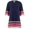 Peraluna Women's Hilda Tasseled Knit Dress In Navy In Blue