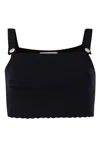 Peraluna Women's Iris Knitted Bralette In Black In Black