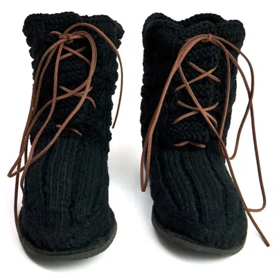 Peraluna Women's Knitwear Ankle Boots - Black