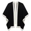 Peraluna Women's Mary Knit Poncho In Black In Black