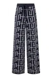 Peraluna Women's Maze Knit Trouser In Pure Organic Cotton - Anthracite / Ecru In Beige