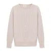 Peraluna Women's Neutrals Celine Openwork Knit Cardigan In Sand