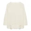 Peraluna Women's Neutrals Meadow Knit Blouse In Ecru In Beige