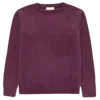 Peraluna Women's Pink / Purple Hazel O-neck Puffy Pullover In Mauve In Pink/purple