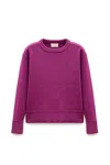 Peraluna Women's Purple Risu Flat Knit Seasonal Jumper In Fuschia In Purple