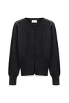 Peraluna Women's Ripley Steel Knit Cardigan In Black In Black
