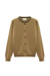 Peraluna Women's Risa Flat Knit Cardigan In Olive Green In Green