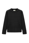Peraluna Women's Risu Flat Knit Seasonal Jumper In Black In Black