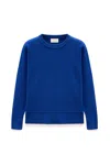 Peraluna Women's Risu Flat Knit Seasonal Jumper In Royal Blue In Blue