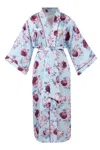 Peraluna Women's Rosemary Long Satin Kimono