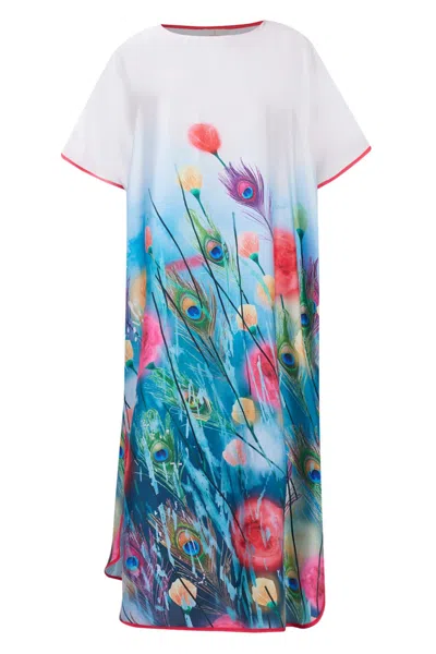 Peraluna Women's Springfield Long Satin Dress In Multicolor