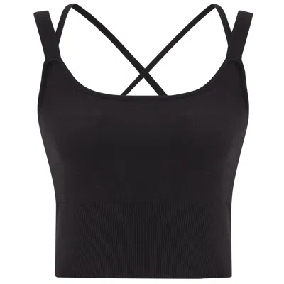Peraluna Women's Strap Knitwear Bustier - Black