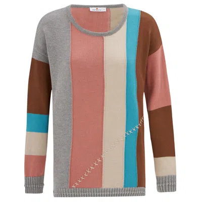 Peraluna Women's Striped Knitwear Sweater - Multicolour
