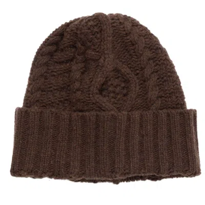 Peraluna Women's Twinkle Cable Knit Beanie In Brown