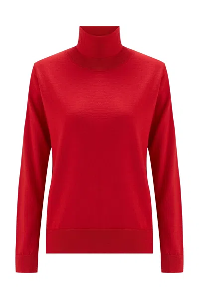 Peraluna Women's Valeria Fine Turtleneck Pullover - Red