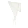 Peraluna Women's White Iris Herringbone Pattern Knit Scarf In Ecru In White