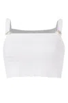 Peraluna Women's White Iris Knitted Bralette In Ecru In White